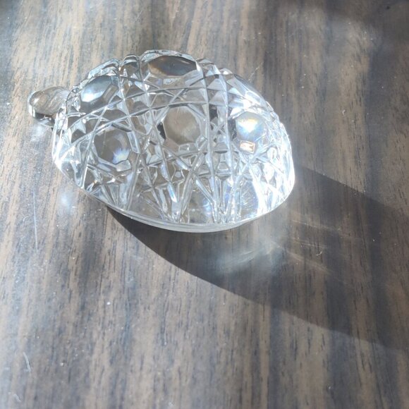 Turtle Paperweight by Waterford, Ireland. Crystal Figure Faceted and Per… - Picture 2 of 12